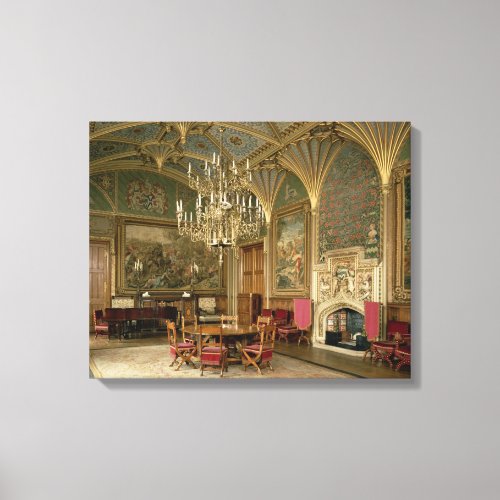 Eastnor Castle Herefordshire the drawing Canvas Print