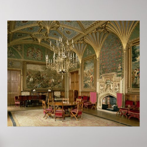 Eastnor Castle Herefordshire the drawing Poster