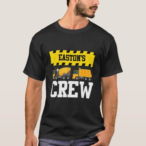 Easton Construction Crew Custom Dumptruck Dump Tru T_Shirt