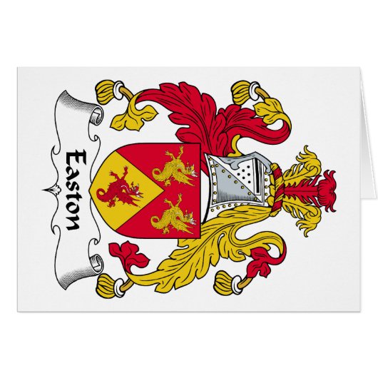 Easton Family Crest Cards (Front Horizontal)