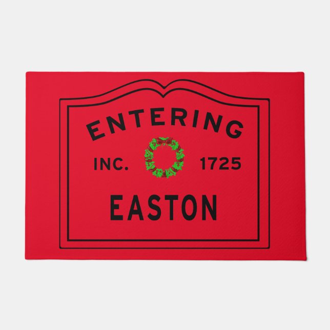 Easton MA Christmas Doormat (Front)