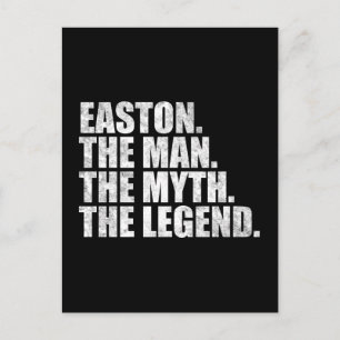 Easton name, Easton The Man The Myth The Legend Postcard