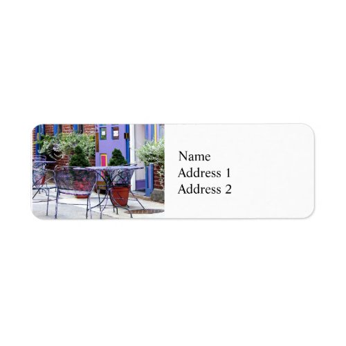 Easton PA _ Outdoor Seating Label