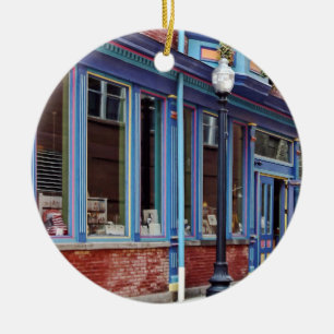 Easton PA - Street With Open Door Ceramic Ornament