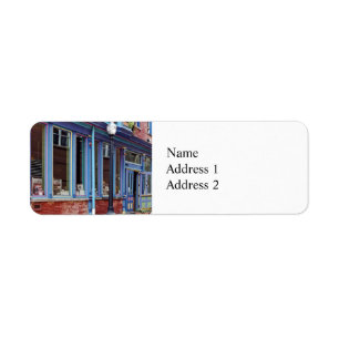 Easton PA - Street With Open Door Label