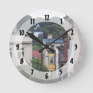 Easton PA - View From Window Round Clock