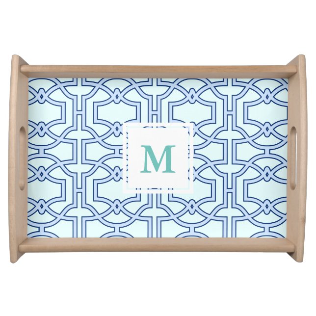 Easton Serving Tray - Blue (Front)