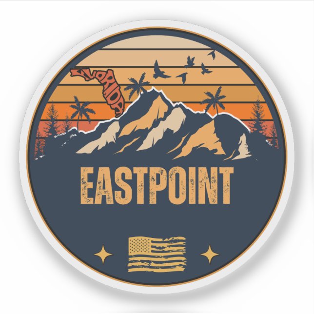 Eastpoint, Florida  Sticker (Front)