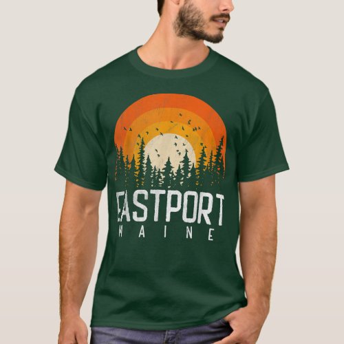 Eastport Maine ME Shirt Retro Style Vintage 70s 80