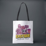 Eastside Neighborhood Tote Bag<br><div class="desc">This vibrant design shines a spotlight on one of Jacksonville’s most historic neighborhoods, featuring iconic Eastside landmarks like The Corner at Deb’s Store, the Old City Cemetery, and the Union Terminal Warehouse water tower. It also pays tribute to community gathering spaces such as Buster Ford Checkerboard Park, highlights the legacy...</div>