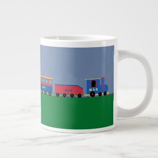 Eastward Train Set With Changeable Colors Giant Coffee Mug