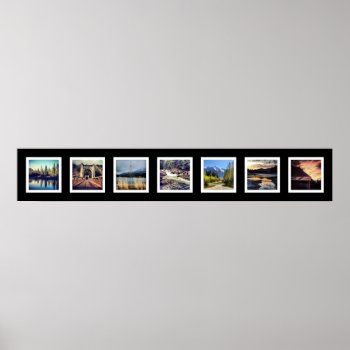 Easy 7 Photo Instagram Collage Poster by PartyHearty at Zazzle
