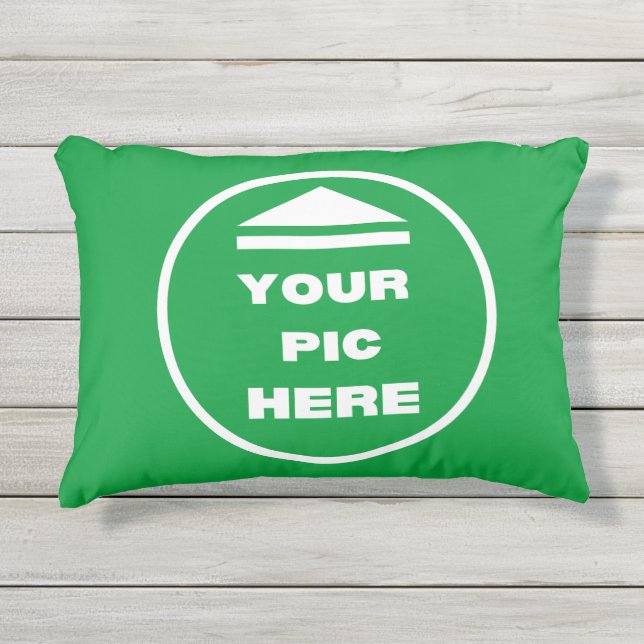 EASY! Accent Pillow 12" x 16" - OutDoor- Customize (Front)