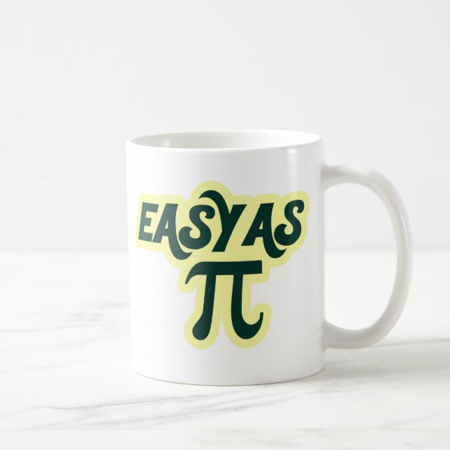 Easy as Pi Day Coffee Mug (Right)