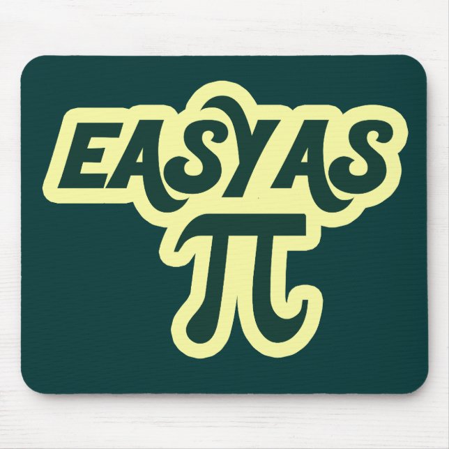 Easy as Pi Day Mouse Pad (Front)