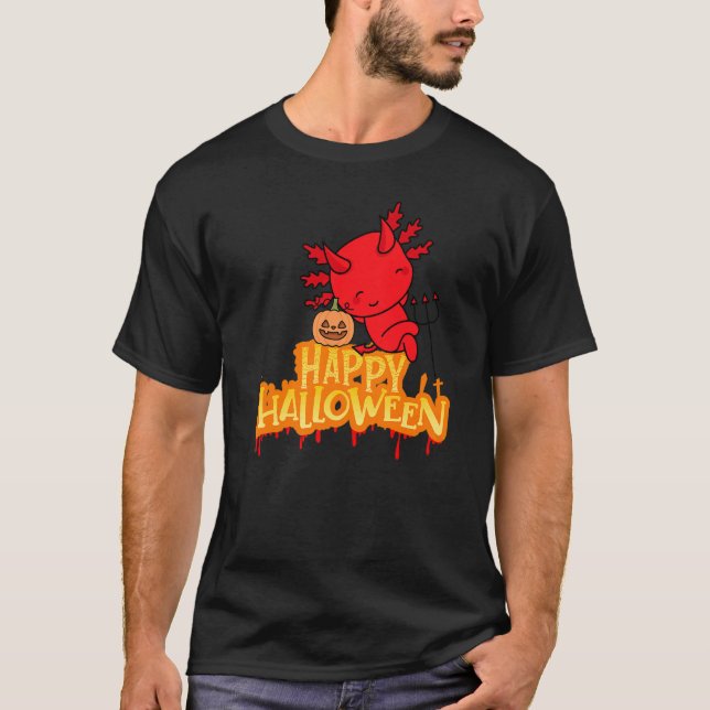 Easy Axolotl Halloween Costume  Kids  Axolotl T-Shirt (Front)