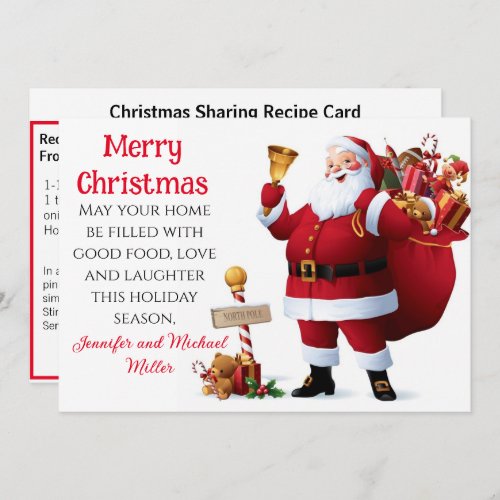 Easy Beef Stroganoff Recipe Sharing Christmas Holiday Card