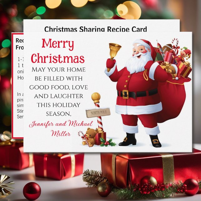 Easy Beef Stroganoff Recipe Sharing Christmas Holiday Card (Creator Uploaded)