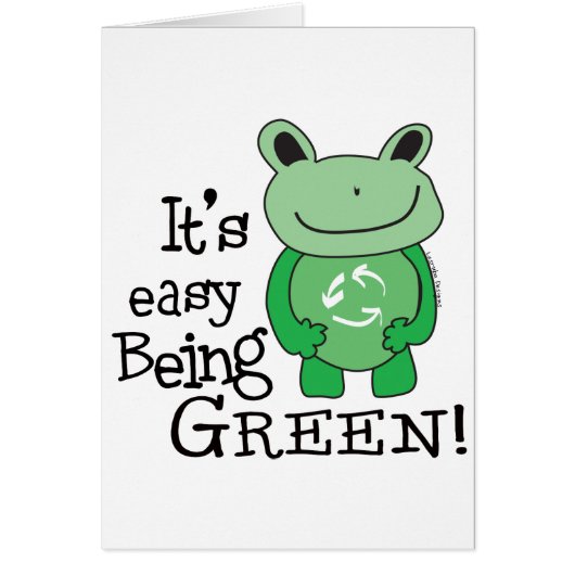 Easy Being Green Cards (Front)
