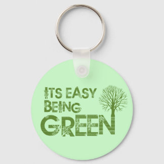 Easy being green keychain