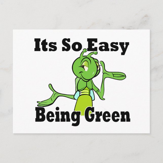 Easy Being Green Postcard (Front)
