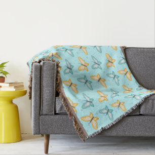 Easy Butterfly Nail Art Throw Blanket