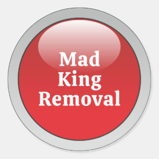 Easy Button Classic Round Sticker