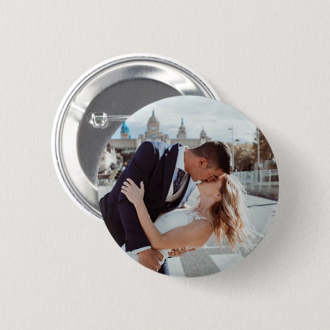 EASY!  Button - Personalized - Add your Image (Front & Back)