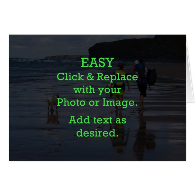 Easy Click & Replace Image to Create Your Own (Front Horizontal)