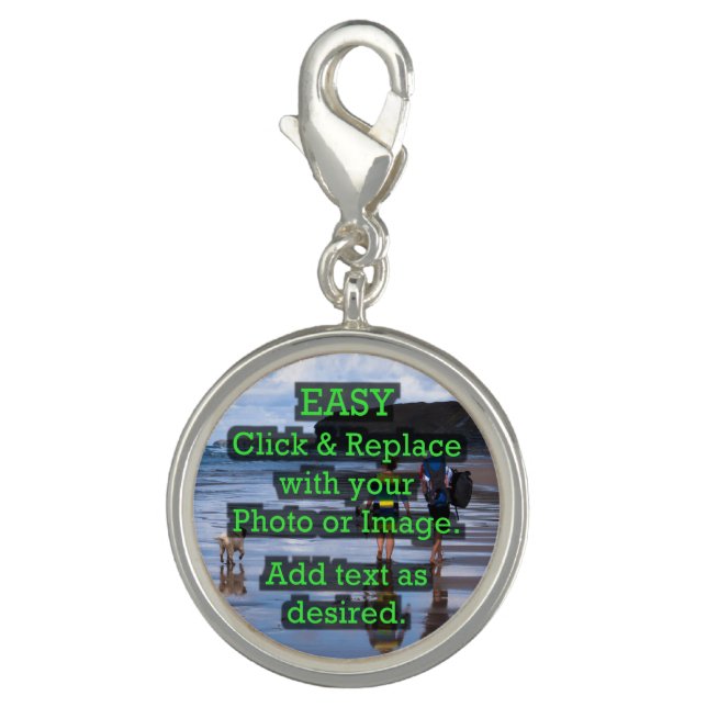 Easy Click & Replace Image to Create Your Own Charm (Front)