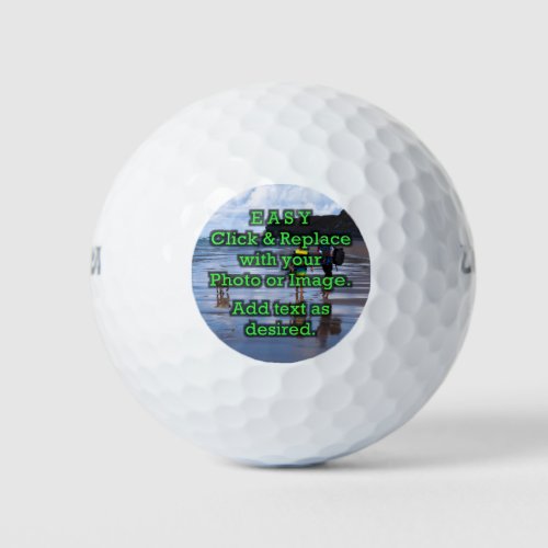 Easy Click  Replace Image to Create Your Own Golf Balls