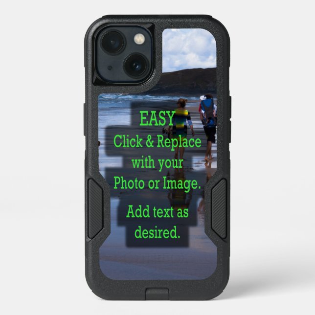 Easy Click & Replace Photo to Create Your Own Otterbox iPhone Case (Back)