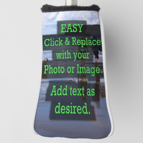Easy Click  Replace Vertical Image to Create Own Golf Head Cover