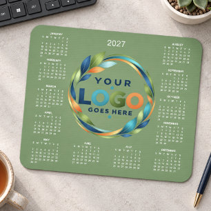 Easy Custom Corporate Business Logo 2027 Calendar Mouse Pad