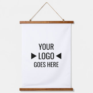 Easy Custom Corporate Business Logo Hanging Tapestry