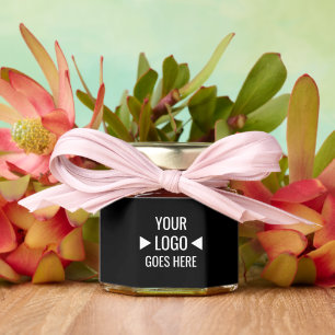 Easy Custom Corporate Business Logo Honey Jar Favors