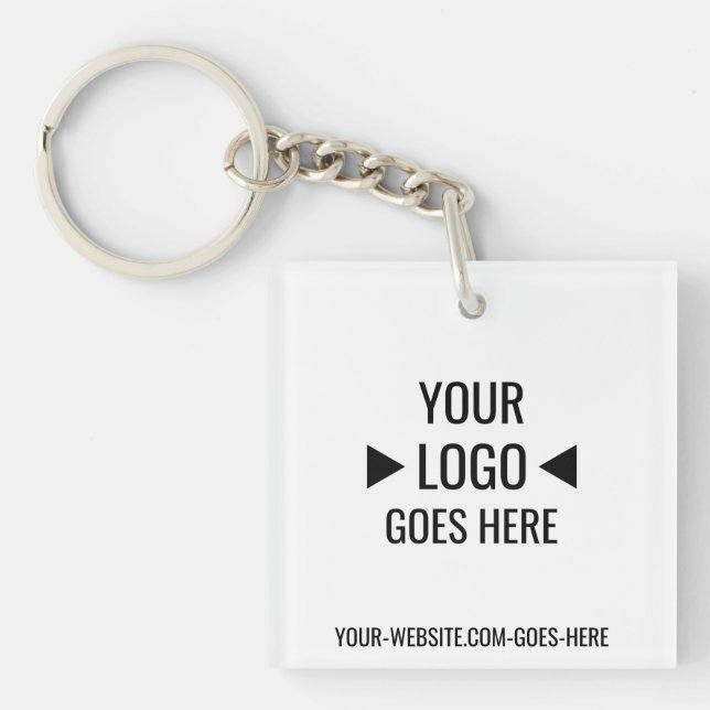 Easy Custom Corporate Business Logo Keychain (Front)