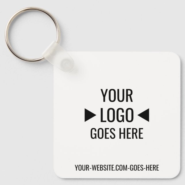 Easy Custom Corporate Business Logo Keychain (Front)