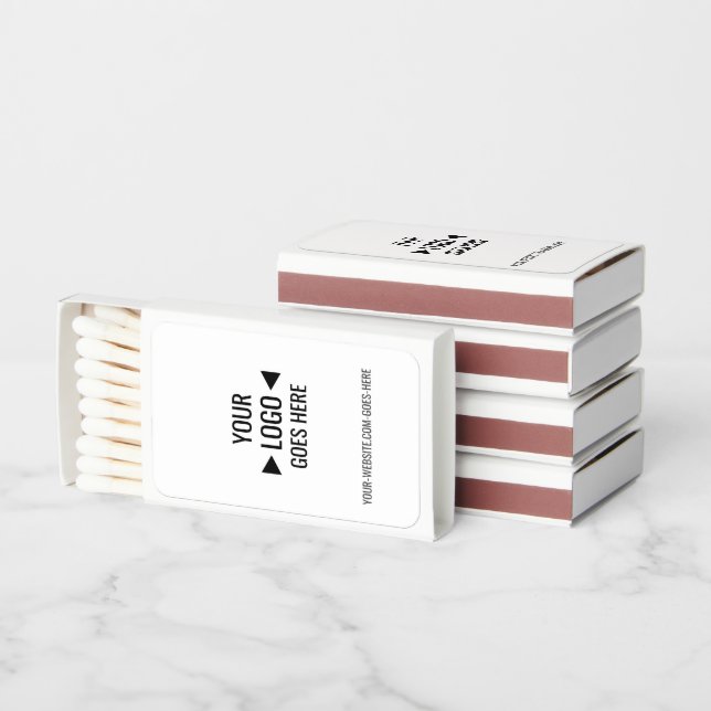 Easy Custom Corporate Business Logo Matchboxes (Stacked)