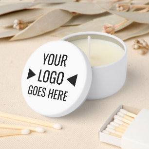 Easy Custom Corporate Business Logo Mini Candle Favors