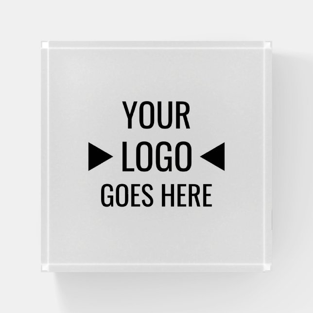 Easy Custom Corporate Business Logo Paperweight (Front)