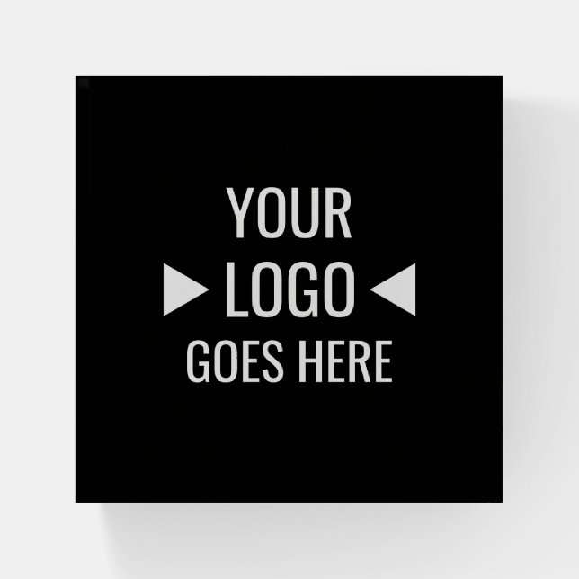 Easy Custom Corporate Business Logo Paperweight (Front)