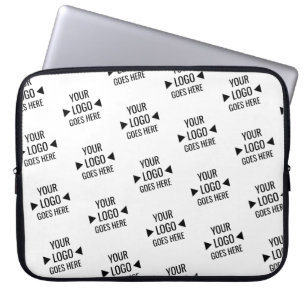 Easy Custom Corporate Business Logo Pattern Laptop Sleeve