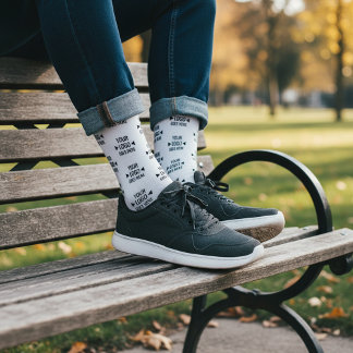 Easy Custom Corporate Business Logo Pattern Socks