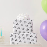 Custom company logo branded business gifts black wrapping paper