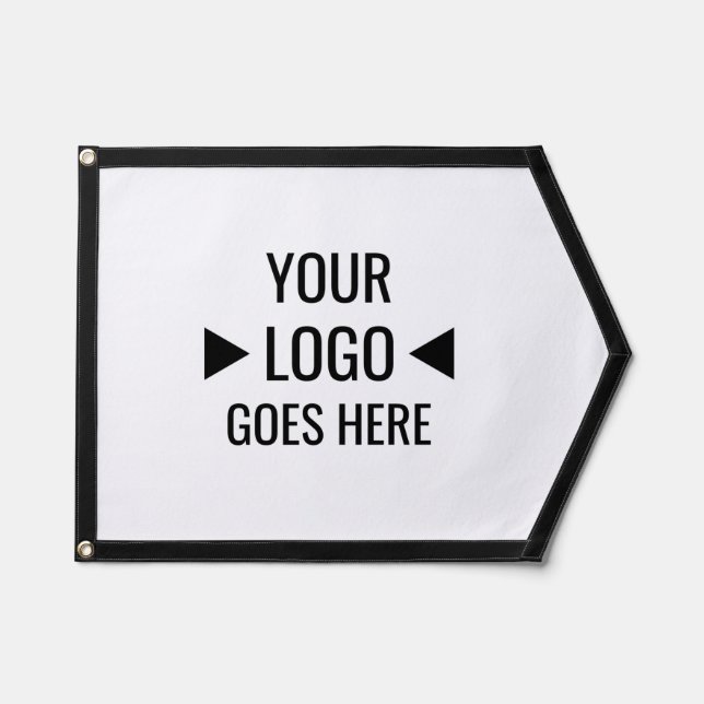 Easy Custom Corporate Business Logo Pennant (Front)