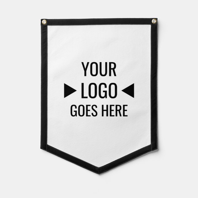 Easy Custom Corporate Business Logo Pennant (Front)