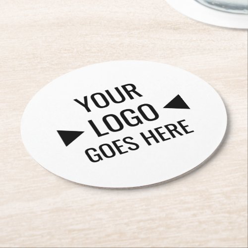 Easy Custom Corporate Business Logo Round Paper Coaster
