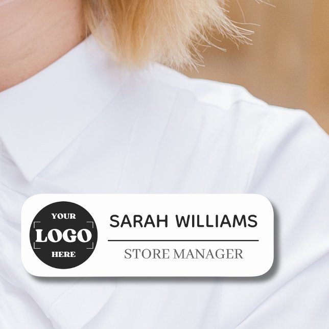 Easy Custom Logo Employee Magnetic Or Safety Pin Name Tag (Creator Uploaded)