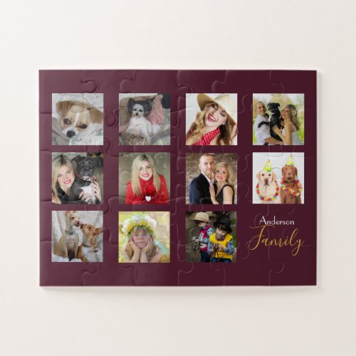 EASY Custom Photo Collage PUZZLE 30 Pieces